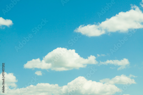  Blue sky with clouds