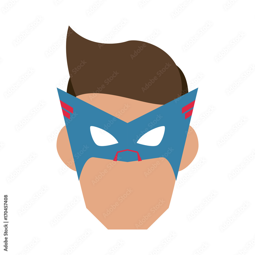 superhero mask avatar icon image vector illustration design 