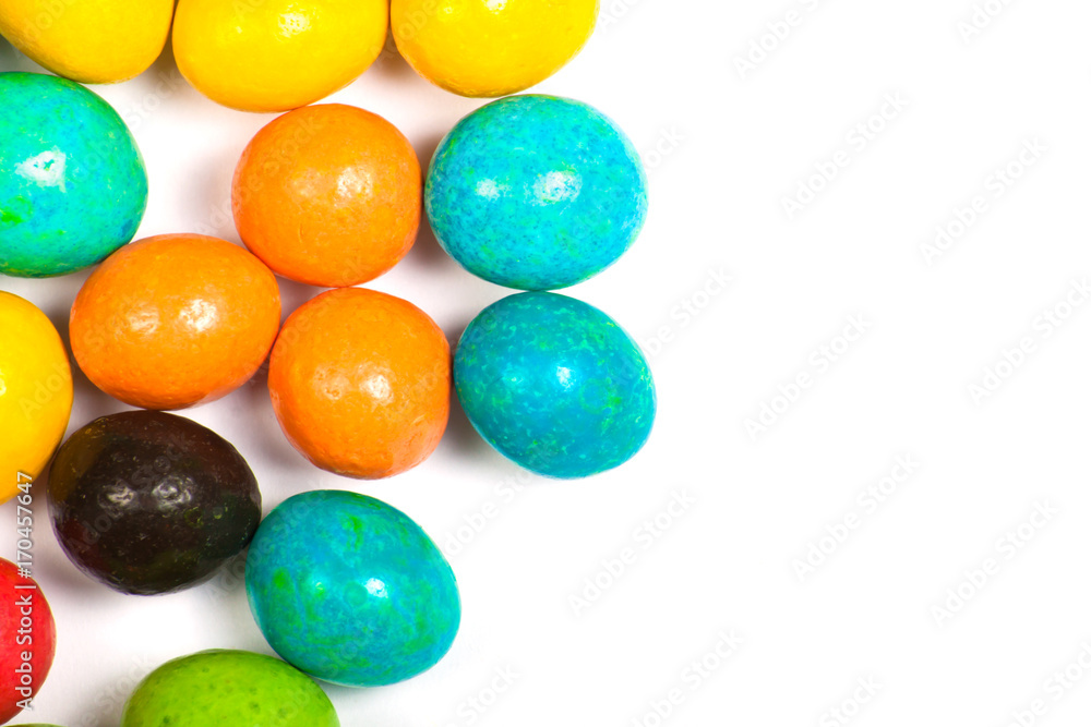Color candy in glaze Color candy in glaze