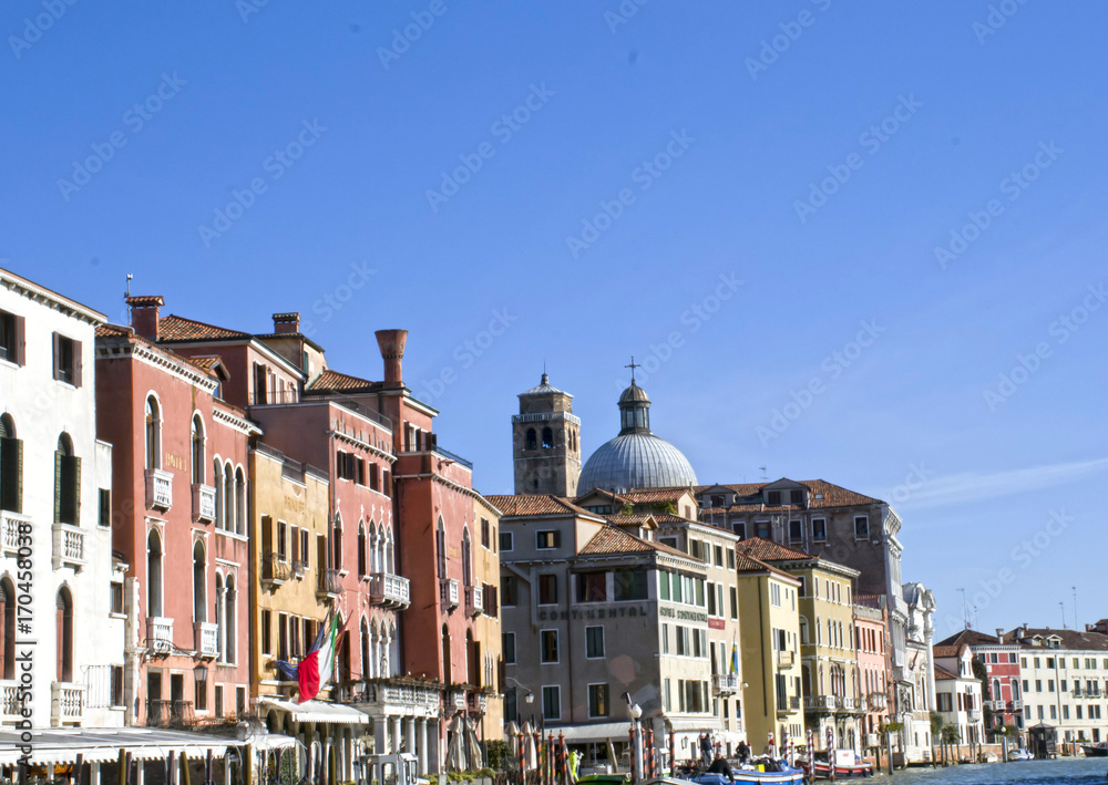 Panorama del Canal Grande di Venezia - Italia