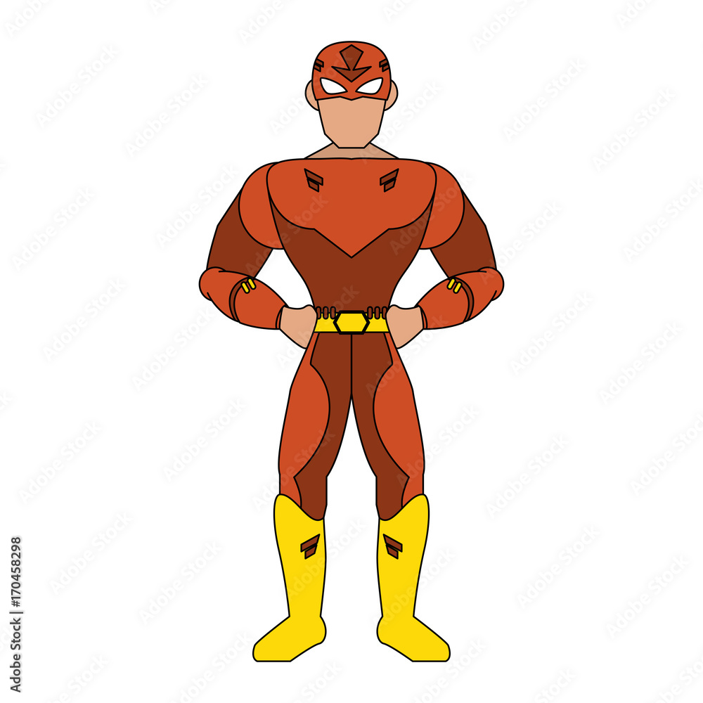 superhero with red uniform avatar icon image vector illustration design superhero with red uniform avatar icon image vector illustration design