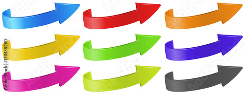 Arrows in different colors