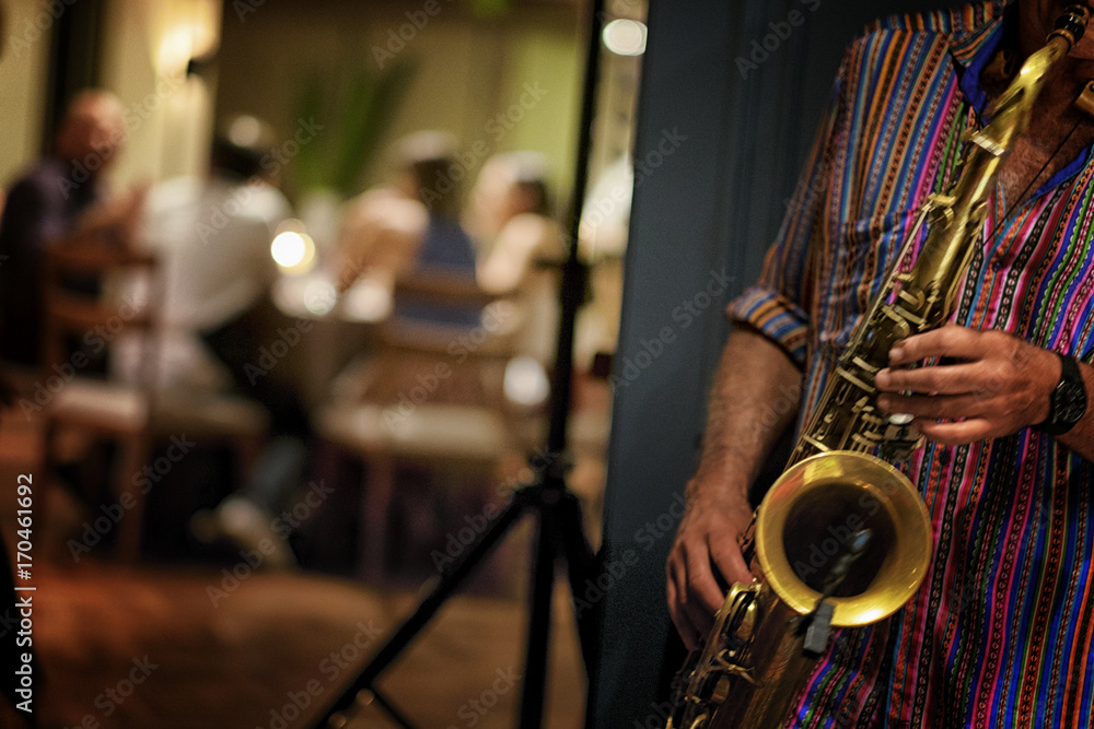 Obraz premium Saxophonist