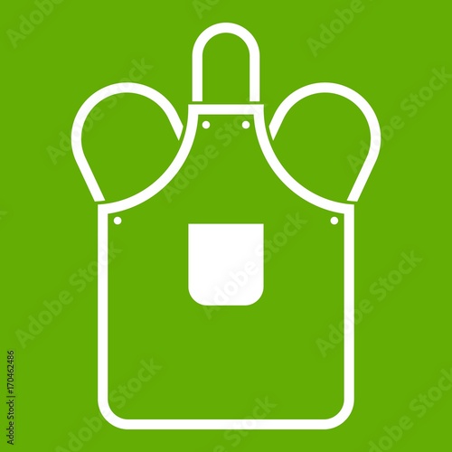 Blacksmiths apron icon green
