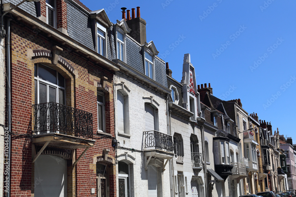 Houses in Malo les Bains in Dunkirk, France