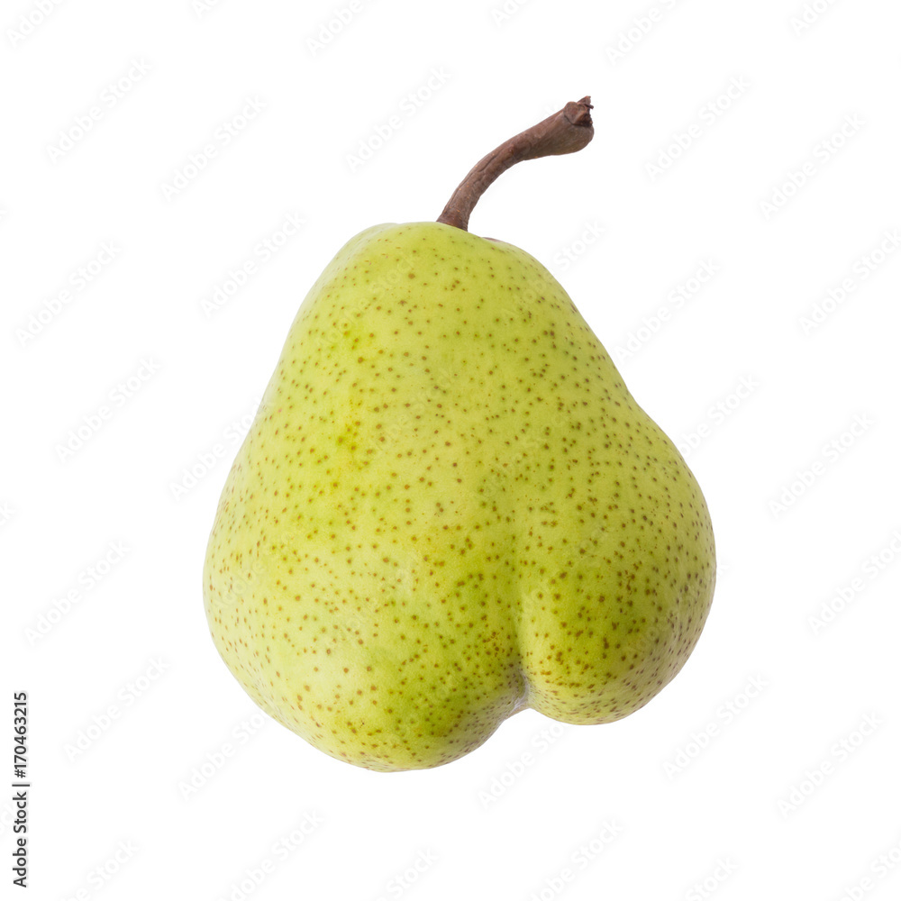 fresh green pear isolated on white background fresh green pear isolated on white background
