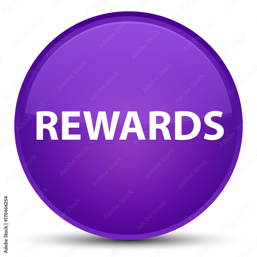 Rewards special purple round button Rewards special purple round button