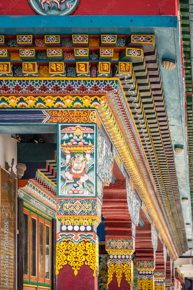 Dali buddhist Monastery  Darjeeling  West Bengal, India.