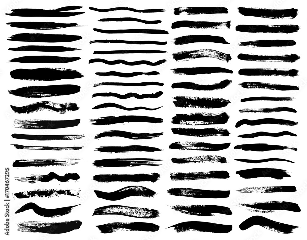 custom made wallpaper toronto digitalSet of black paint, ink brush strokes, brushes, lines. Dirty artistic design elements.