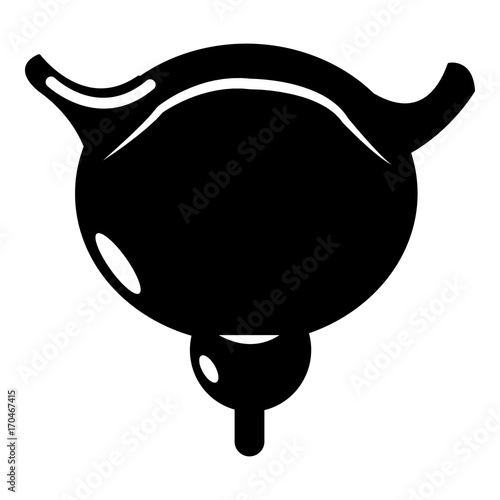 Human bladder icon , simple style