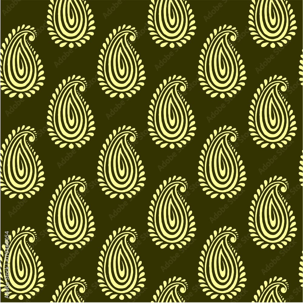 Damask pattern for using printing and production Damask pattern for using printing and production
