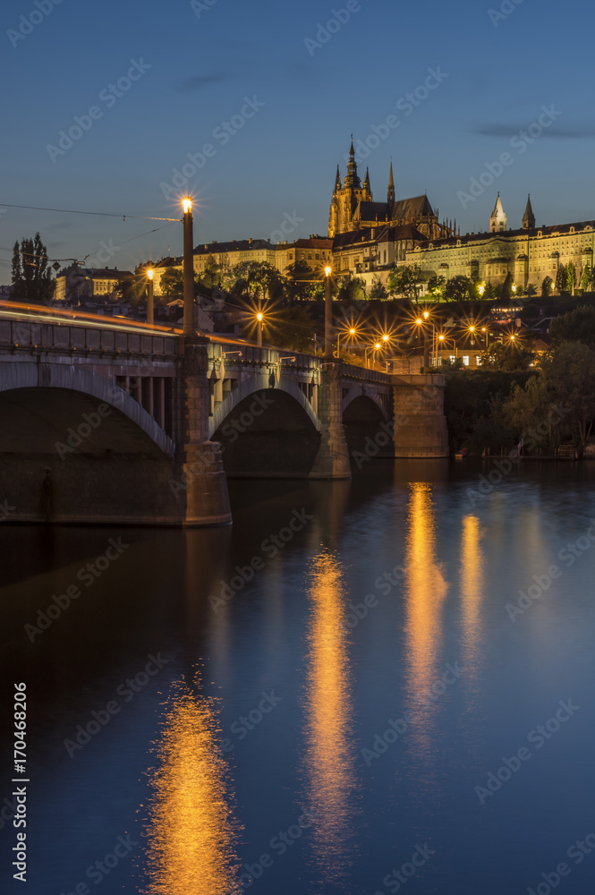 Prague at night