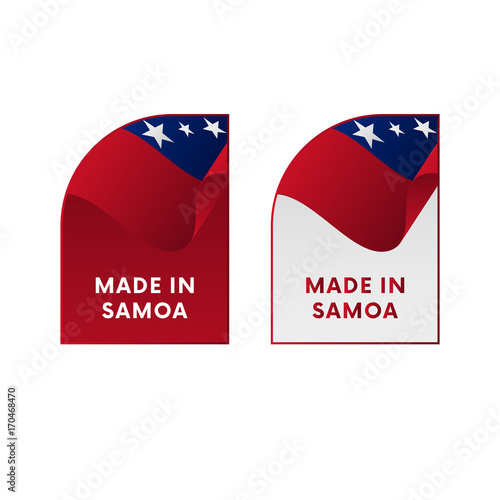 Samoa flag. Patriotic design. Vector illustration.
