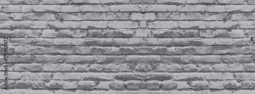  banner brick wall covered with neutral gray lime