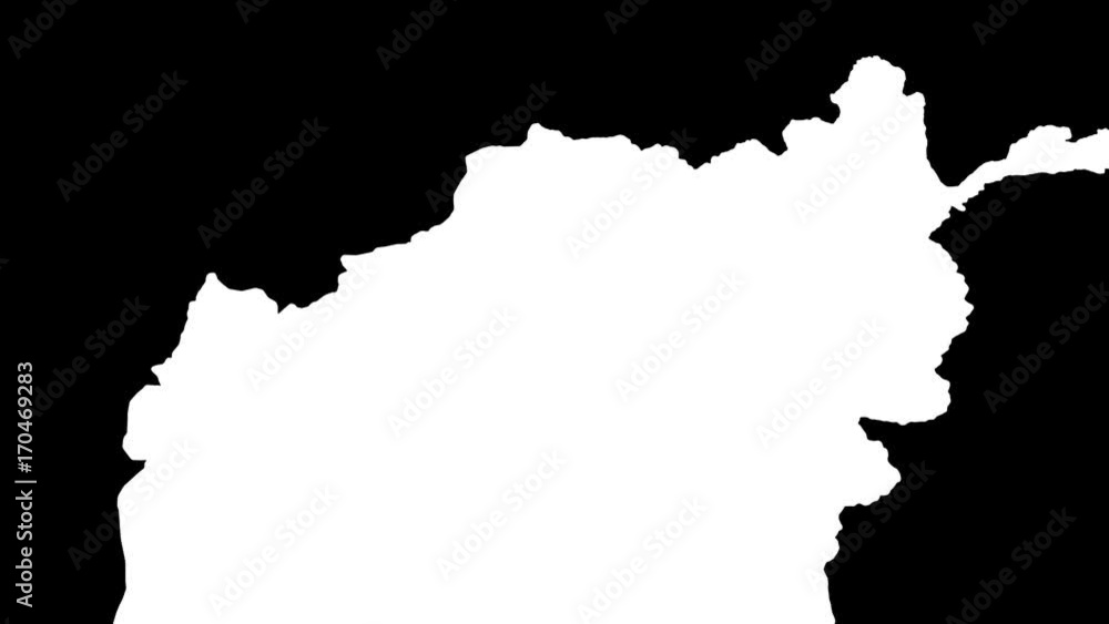 Jawzjan - Afghanistan, province extruded. Bumps shaded Jawzjan - Afghanistan, province extruded. Bumps shaded