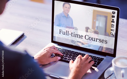 Composite image of composite image of online courses