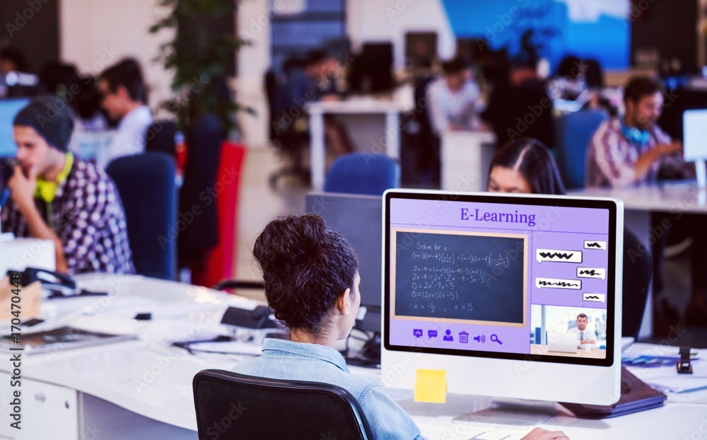 custom made wallpaper toronto digitalComposite image of composite image of online courses