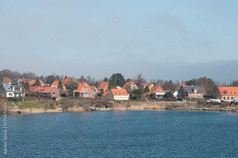 Town of Kalvehave in Denmark