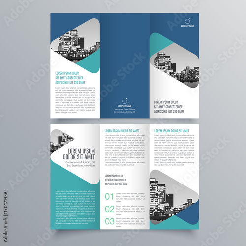 Brochure design, brochure template, creative tri-fold, trend brochure
