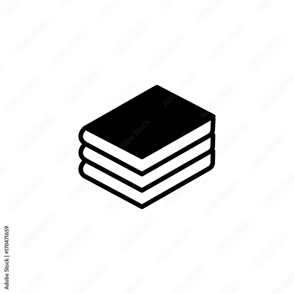 book simple black icon on white background book simple black icon on white background