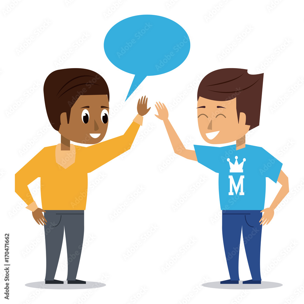 friends greeting cartoon icon vector illustration graphic design friends greeting cartoon icon vector illustration graphic design