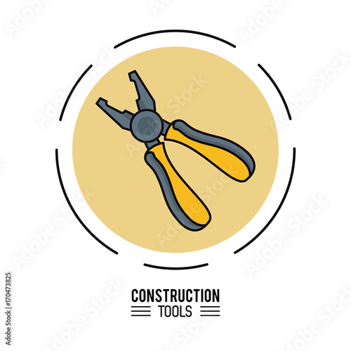 Construction tools design icon vector illustration graphic design