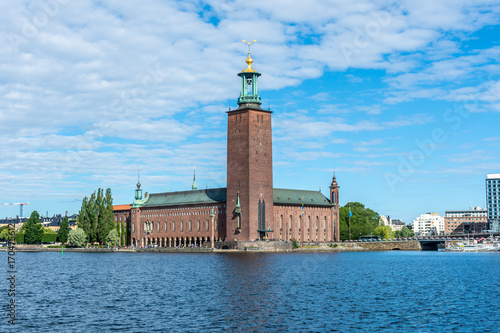 Photography Stockholms stadshus en solig sommardag