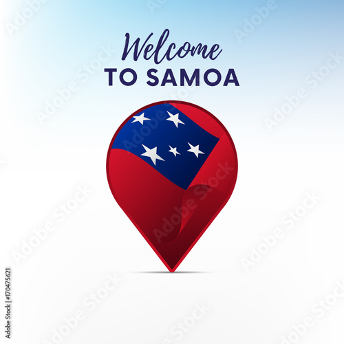 Free Download Samoa flag. Patriotic design. Vector illustration. - GFXLoad