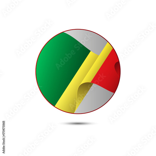 Senegal flag button with shadow on a white background. Vector illustration. Free Download Senegal flag button with shadow on a white background. Vector illustration. - GFXLoad