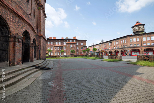 Katowice / Historical district and traditional architecture in the Silesian city