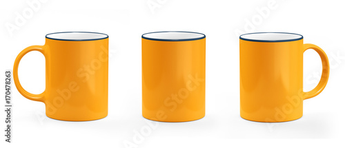 Coffee mug empty mock-up