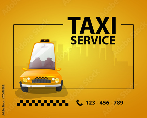 Taxi service card