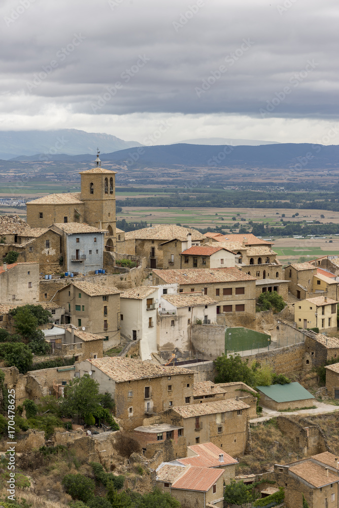 Obraz premium The town of Gallipienzo de Navarra in Spain