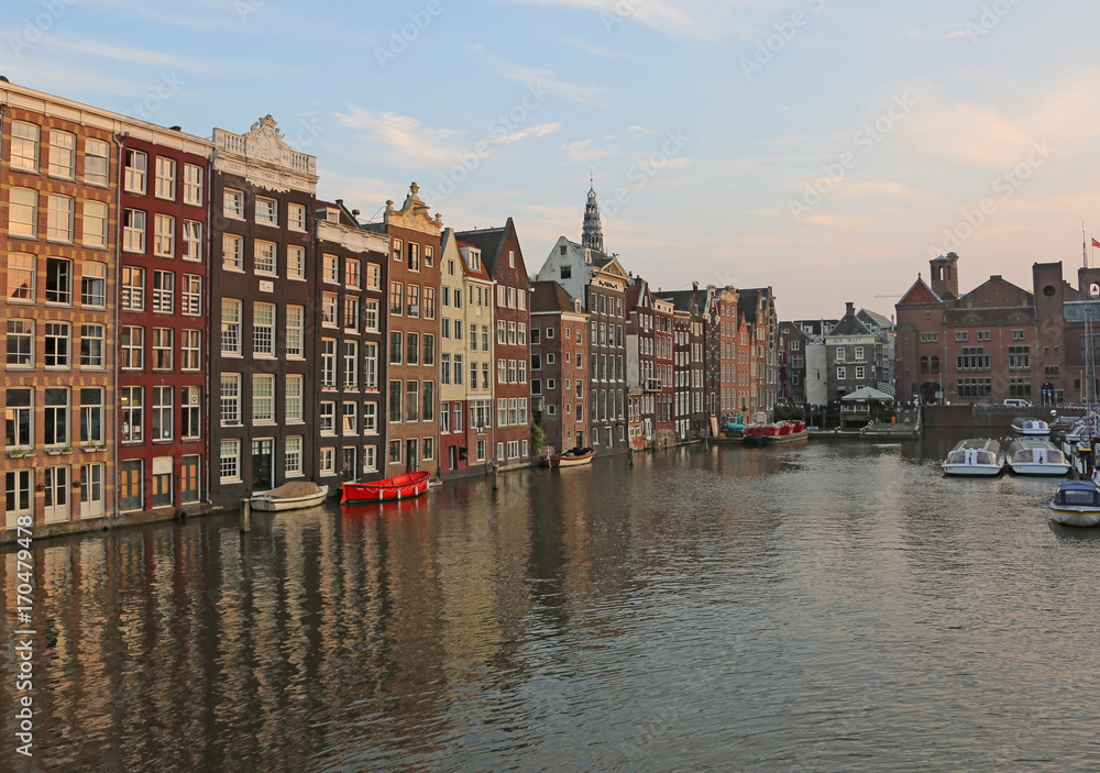 houses with Dutch-style architecture on the Canal of the City of