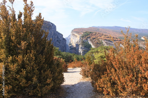 paysage des gorges du Verdon photo