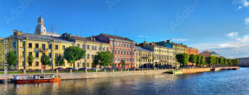 Fontanka River Embankment in St. Petersburg