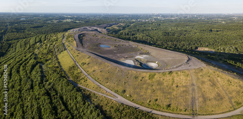 Fotografie Aerial view of Halde Haniel - former largest mine dump in the Ruhr area
