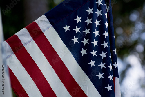 American Flag Close up 