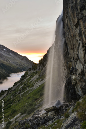 waterfall on the Sustenpass