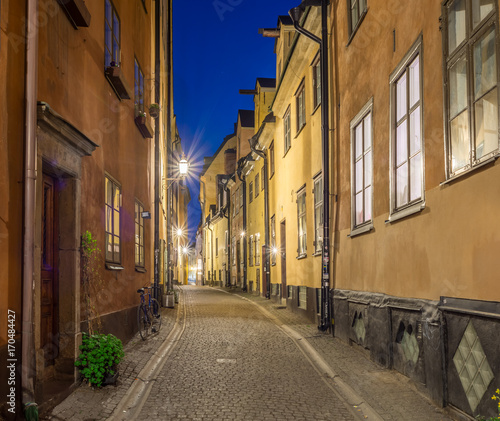 Photography Prästgatan en en charmig gränd som går genom Gamla stan