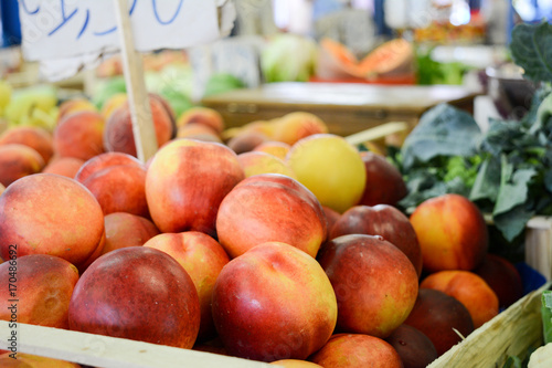 a group of nectarines