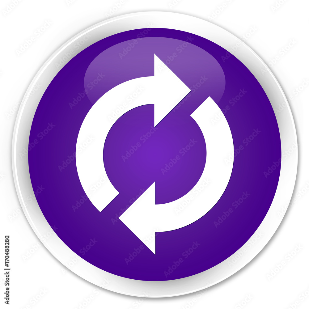 Update icon premium purple round button Update icon premium purple round button