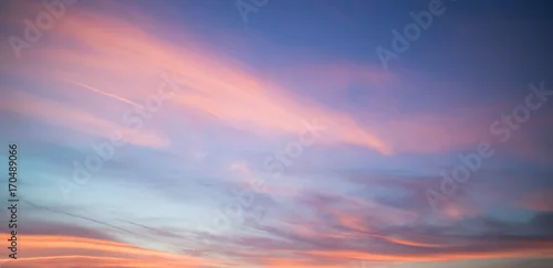 Panel kuchenny z motywem Beautiful pastel cloudy sunset