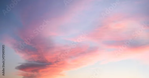 Obraz Piękny pastelowy pochmurny zachód słońca