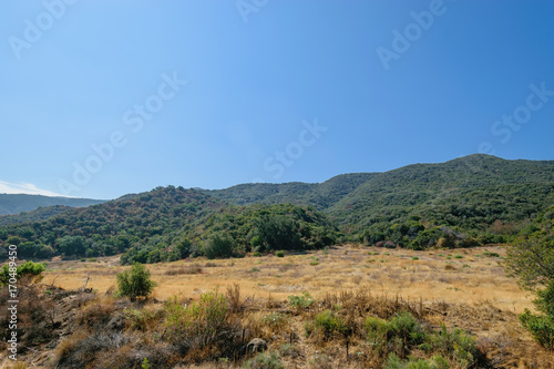 Distant mountains on hot Southern California day