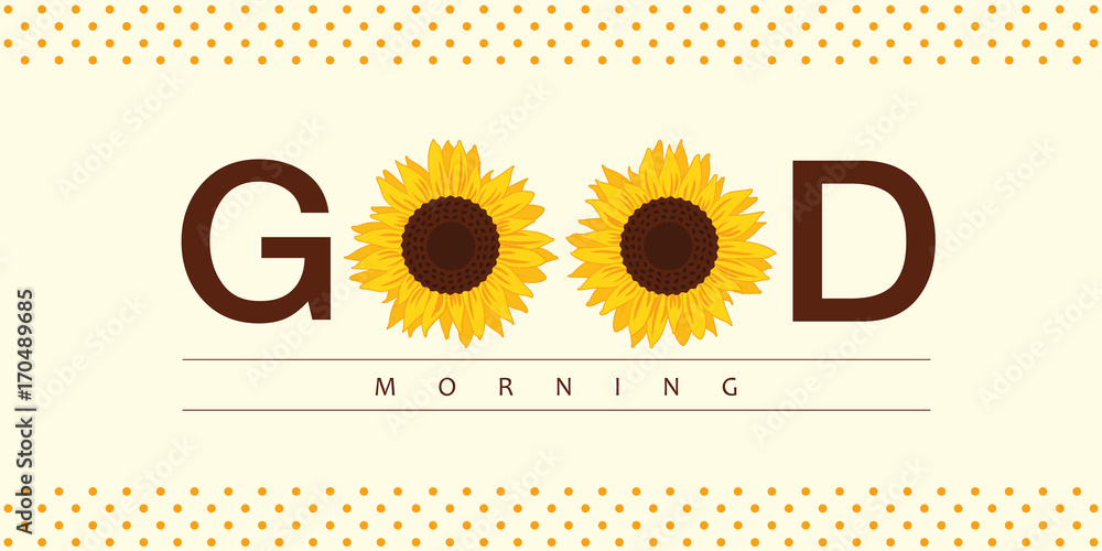 Obraz premium good morning sun flowers