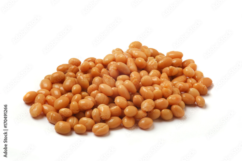 beans on white background beans on white background