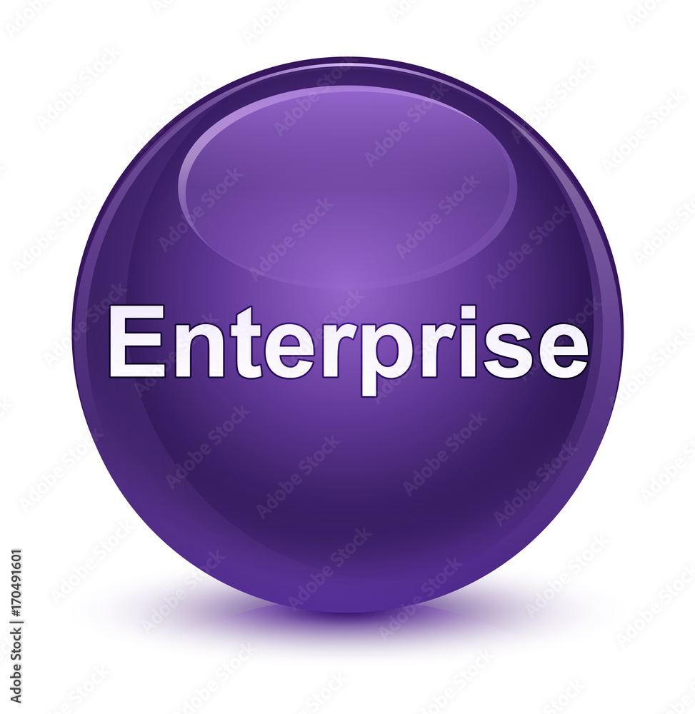 Enterprise glassy purple round button Enterprise glassy purple round button