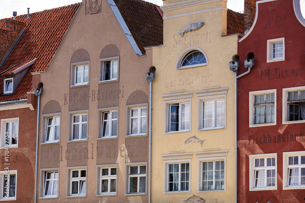 Fototapeta premium Fachwerkhäuser in Danzig