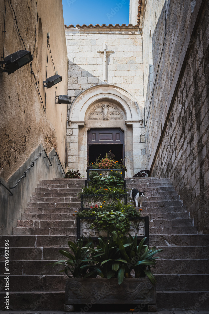 Escaliers vers la Chapelle